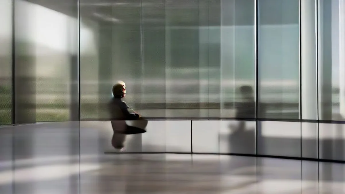 A technology executive in a contemporary boardroom setting reflecting executive compensation developments in the AI sector