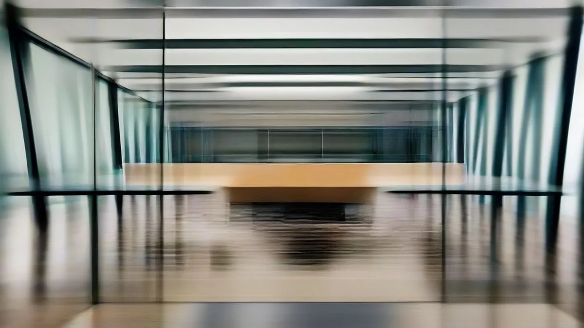 Technology professionals seated around a conference table in an artificial intelligence laboratory setting