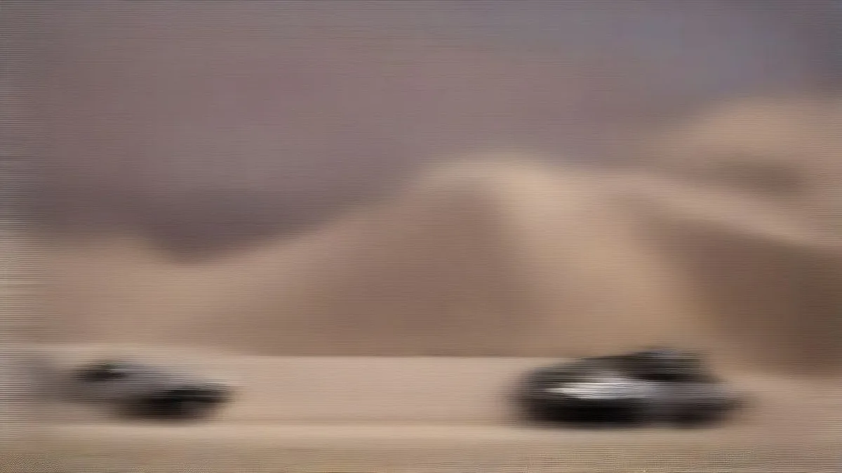 Armored military vehicles and security forces stationed at an arid mountain checkpoint in Balochistan