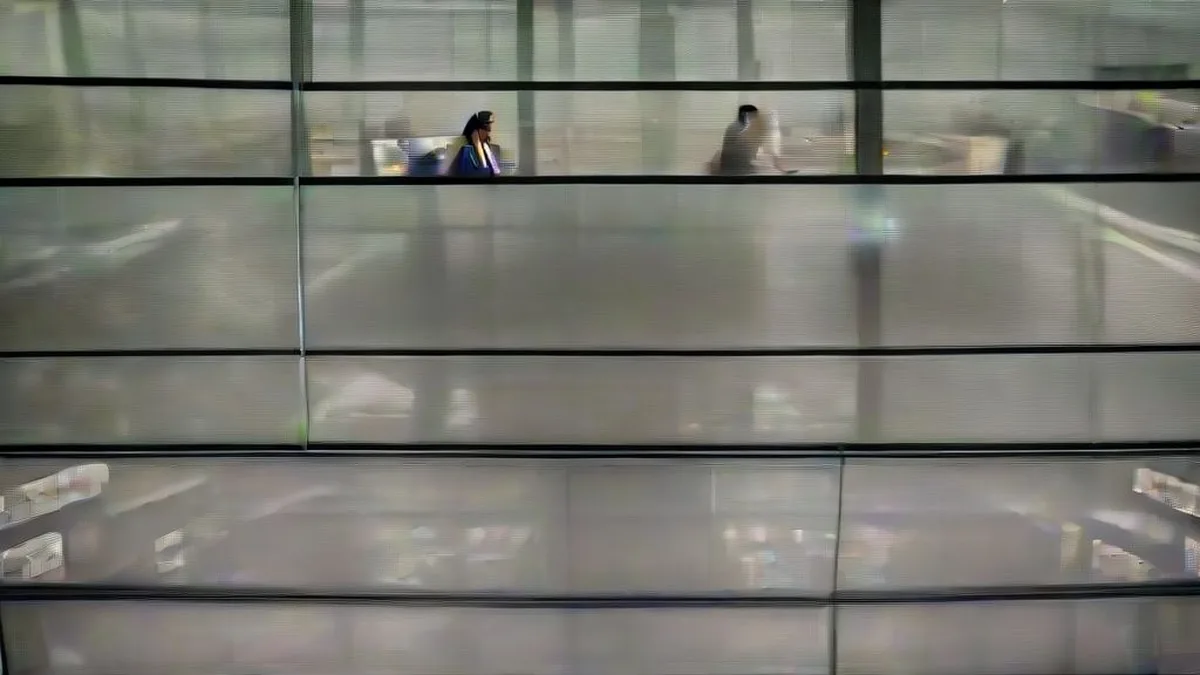 Financial traders at their desks on a brokerage floor in São Paulo during early morning market trading.
