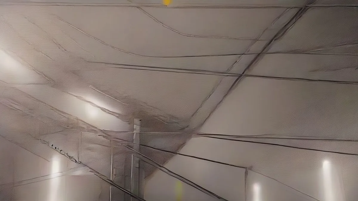 Steel plant operations with molten metal and supervisors on an observation catwalk