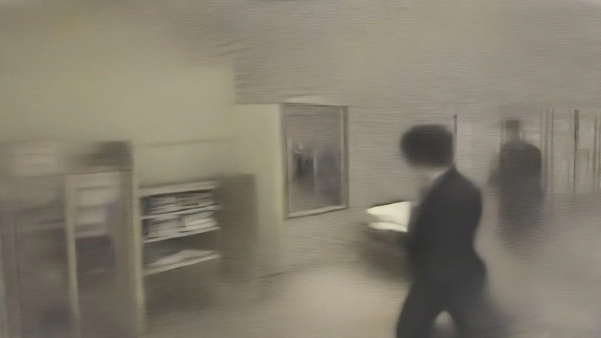 Electronic evidence including smartphones and laptops on a table in an investigation room