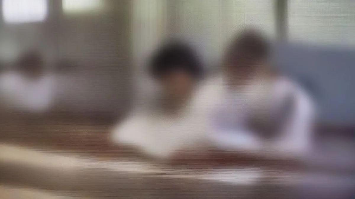 Administrative officers inspecting physical document ledgers inside an Indian government office.