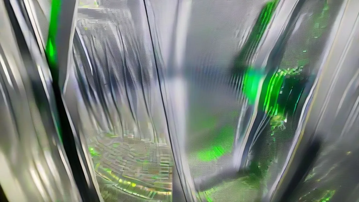 Cybersecurity engineer working on server infrastructure in a data center