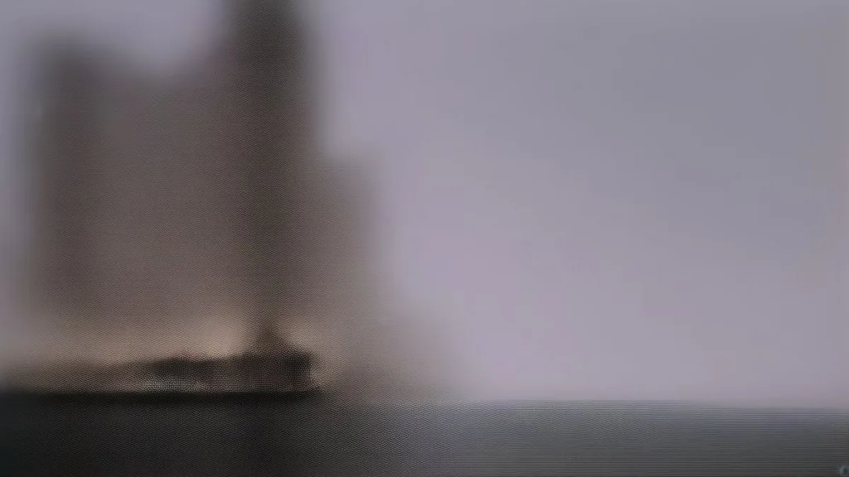 Large offshore oil and gas platform in the North Sea during twilight with industrial lights reflecting on ocean water