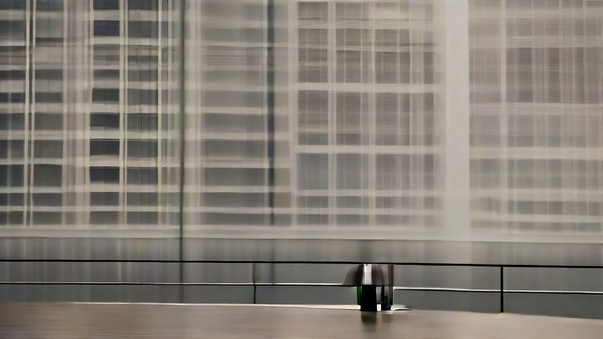 Corporate executive standing at a boardroom table discussing strategy with directors in a high-rise office