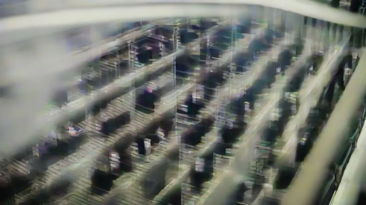 Financial professionals monitoring screens on an institutional trading floor