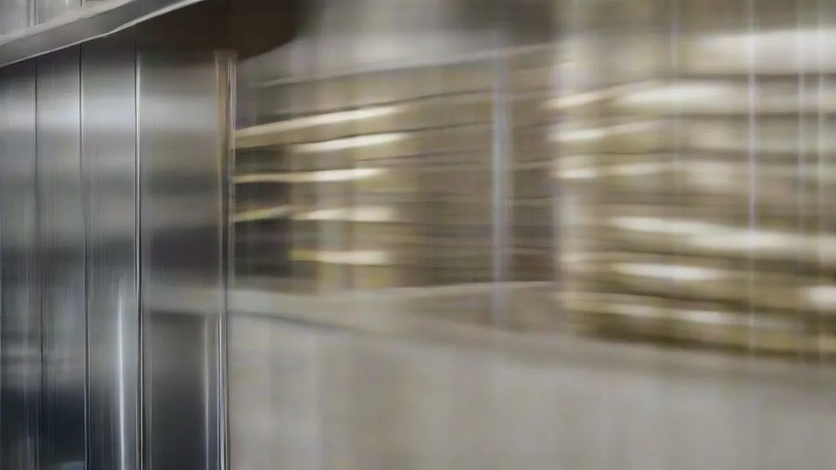 A vault technician wearing protective white gloves handling a physical gold bar inside a secure depository.