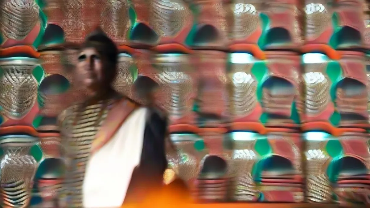 Veteran Indian singer and actress speaking into a microphone at an industry event