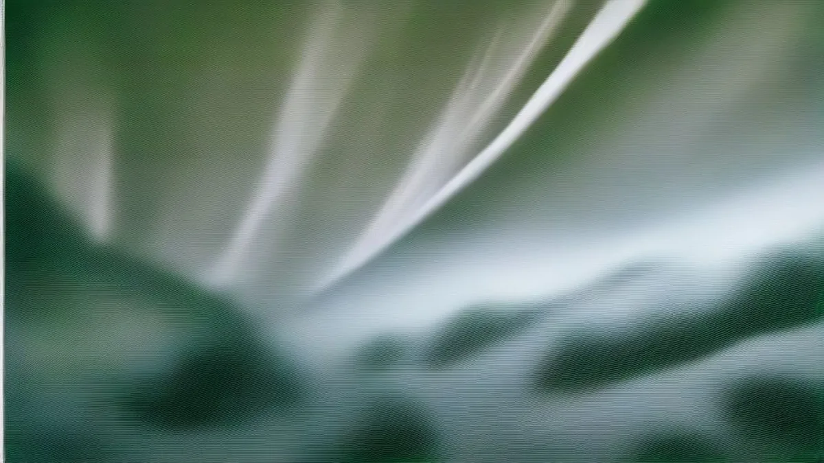 Wide shot of a fast-flowing glacial river cutting through a misty, forested Himalayan gorge