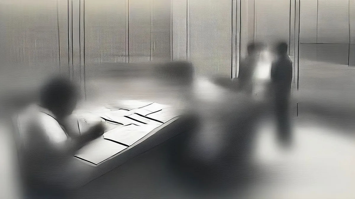 Indian investors examining architectural blueprints during an international real estate consultation.