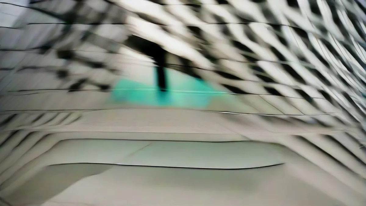 Professionals walking through the modern glass lobby of a financial institution under natural morning daylight