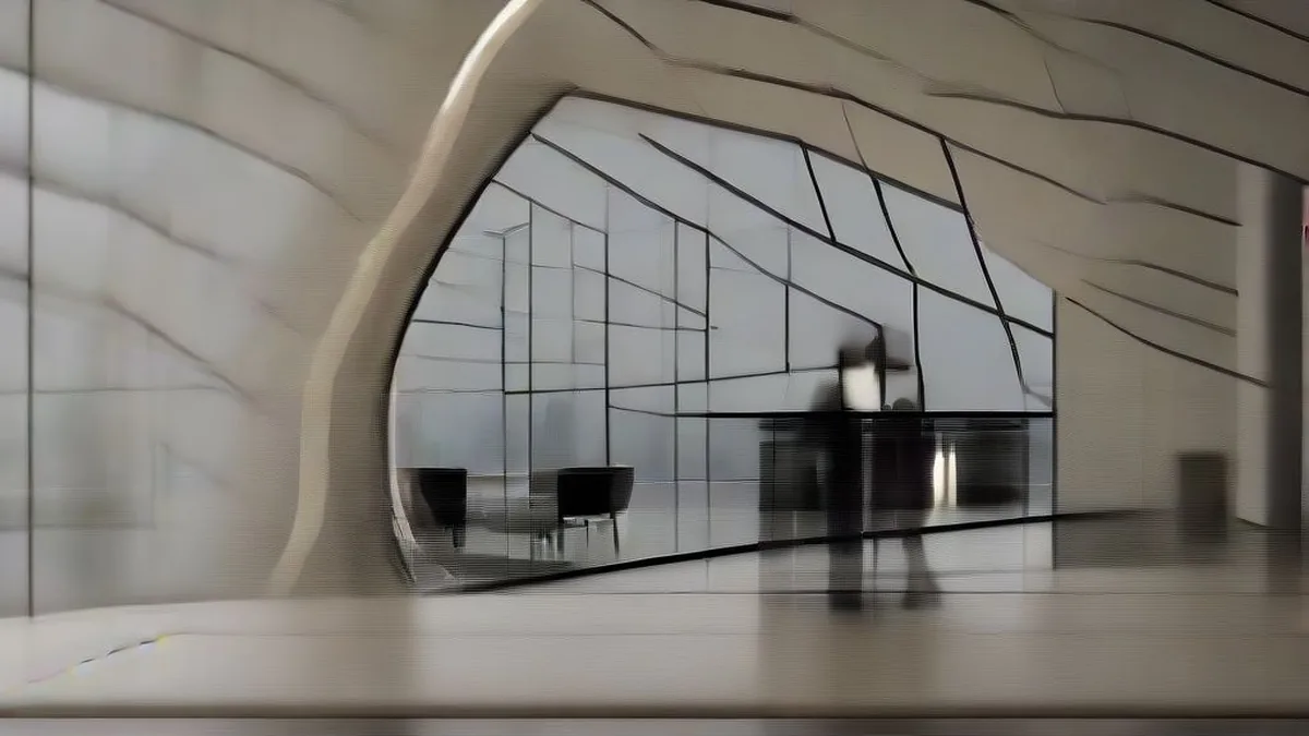 A modern executive private lounge with views of a city skyline, representing the ultra-luxury business sector.