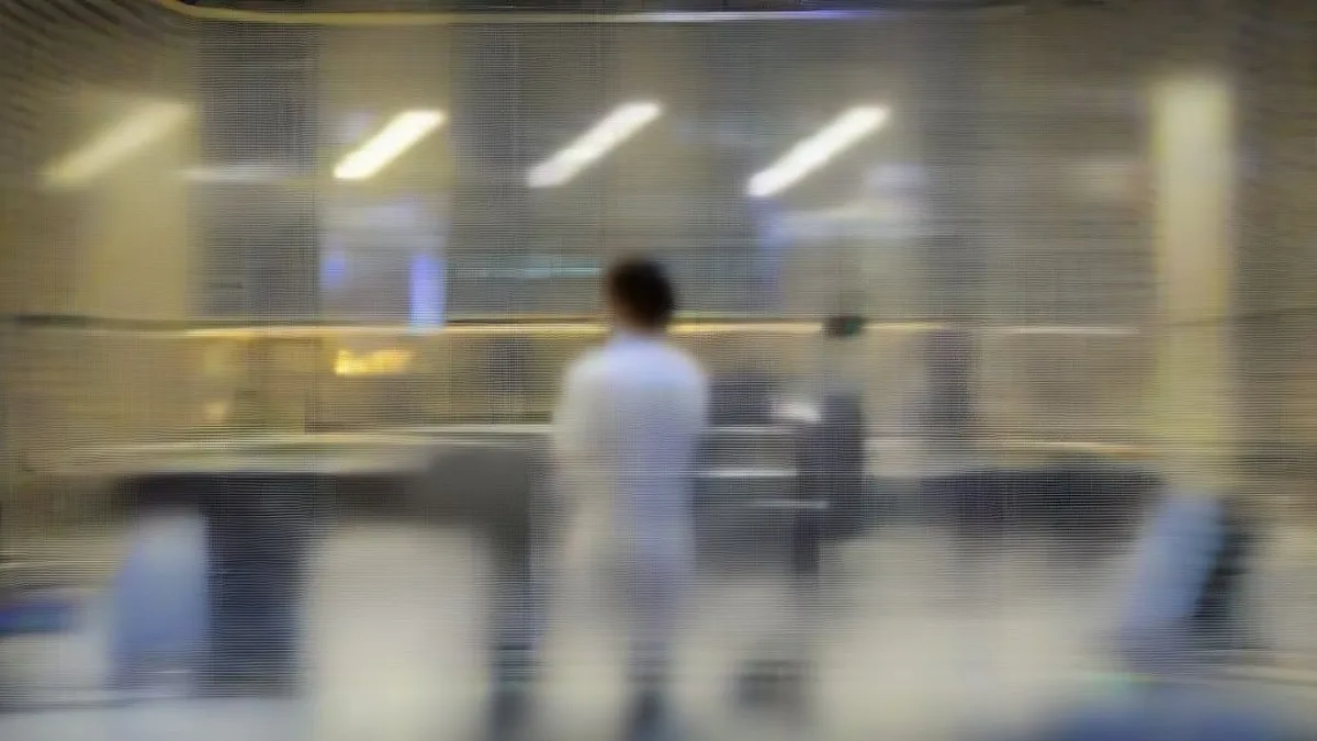 Security engineers reviewing system monitoring screens in a darkened network operations center