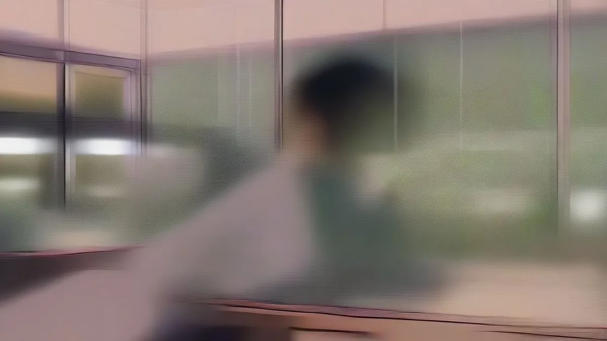 Software developer at a workstation in a modern office working on digital automation tools