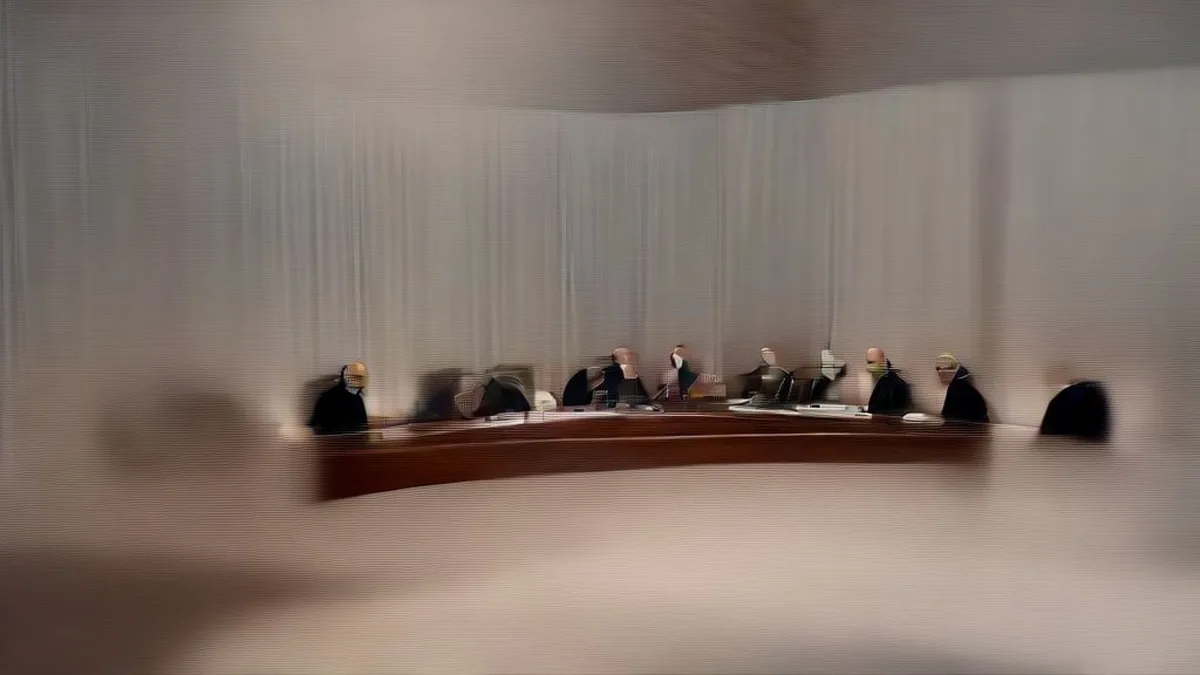 Diplomats seated at a formal conference table during high-level Middle Eastern peace talks