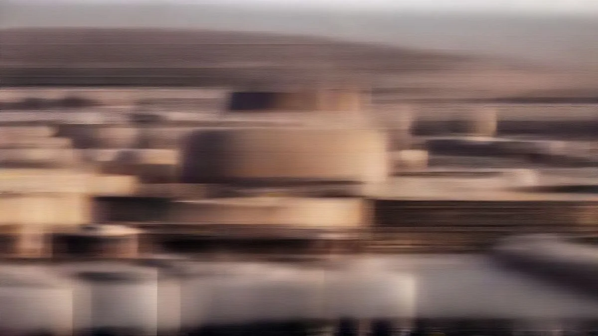 Industrial pipelines and storage units at an operational coastal energy terminal