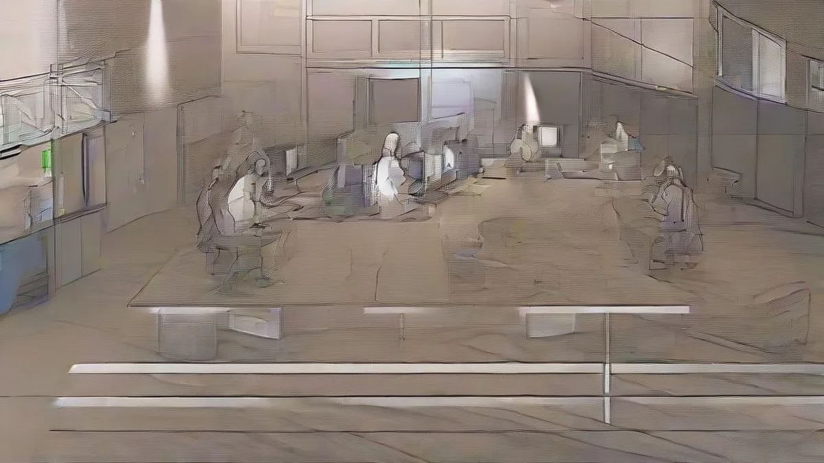 Software engineers and game development staff collaborating in a modern interactive media studio