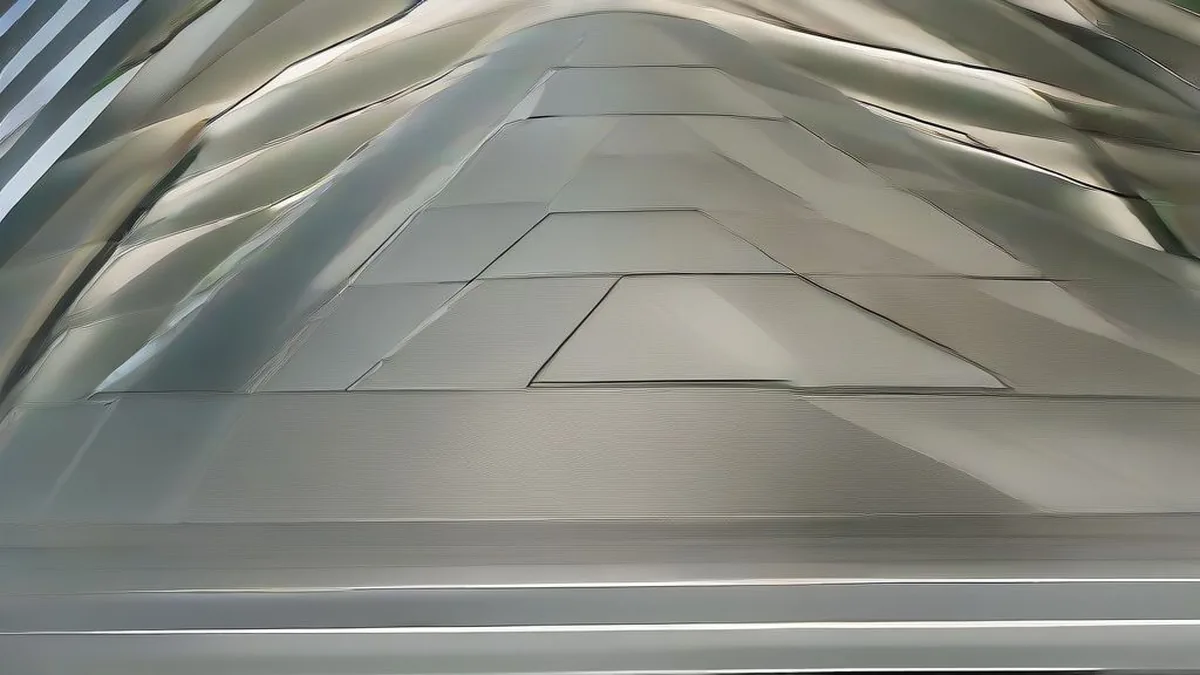 Financial corporate executive walking through a modern corporate atrium