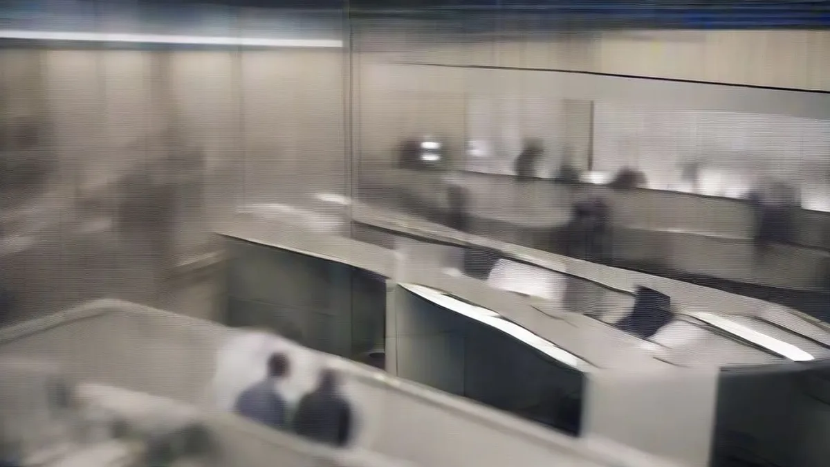 Traders monitoring market feeds on multi-screen workstations inside an institutional trading room