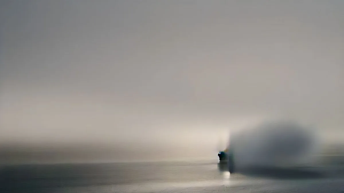 An oil tanker traversing strategic maritime waterways with a naval patrol vessel in the distance