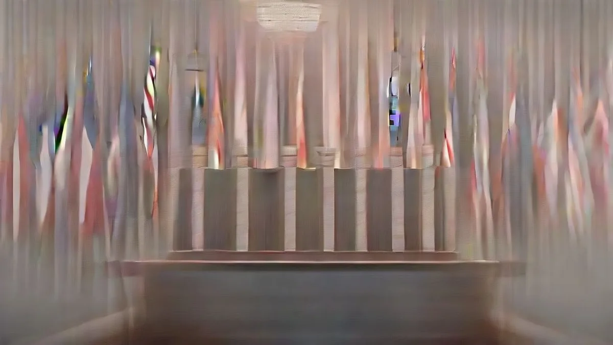 US official speaking at a formal podium during a press briefing regarding international travel and immigration policies