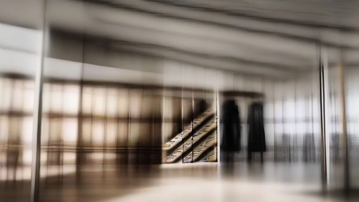 Shoppers browsing winter apparel and leather footwear in a modern retail flagship store